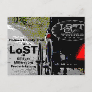 Carte Postale LoST sur le sentier du comté de Holmes, OH