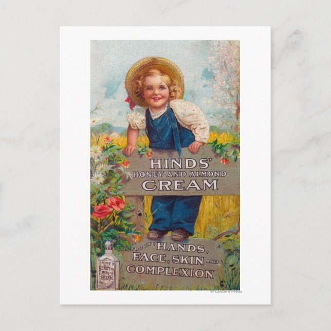 Carte Postale Lotion au miel et à la crème d'amande (Devant)