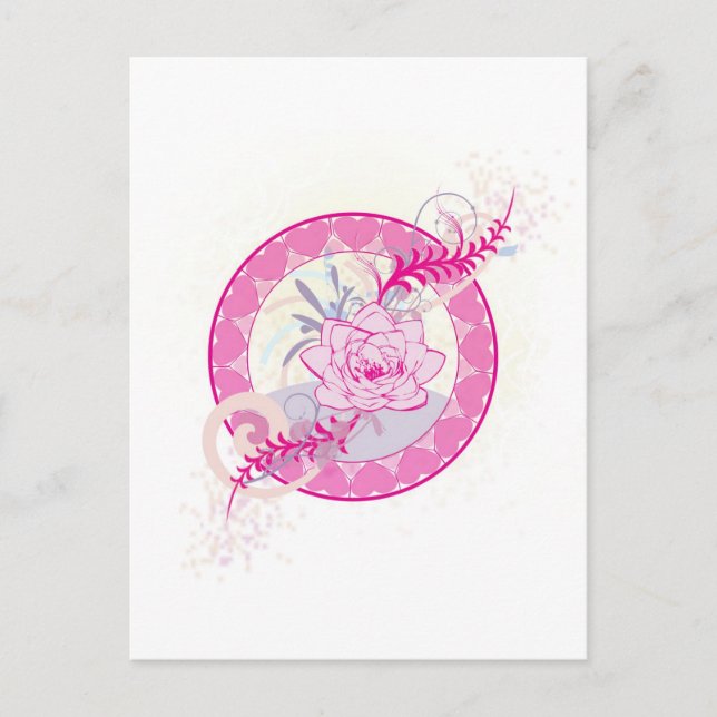 Carte Postale Lotus Heart (Devant)