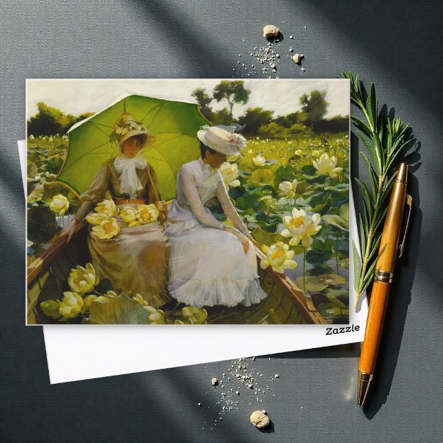 Carte Postale Lotus Lilies, Charles Curran (Créateur téléchargé)