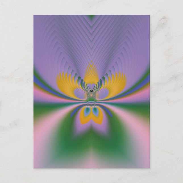 Carte Postale Lotus pourpre (Devant)