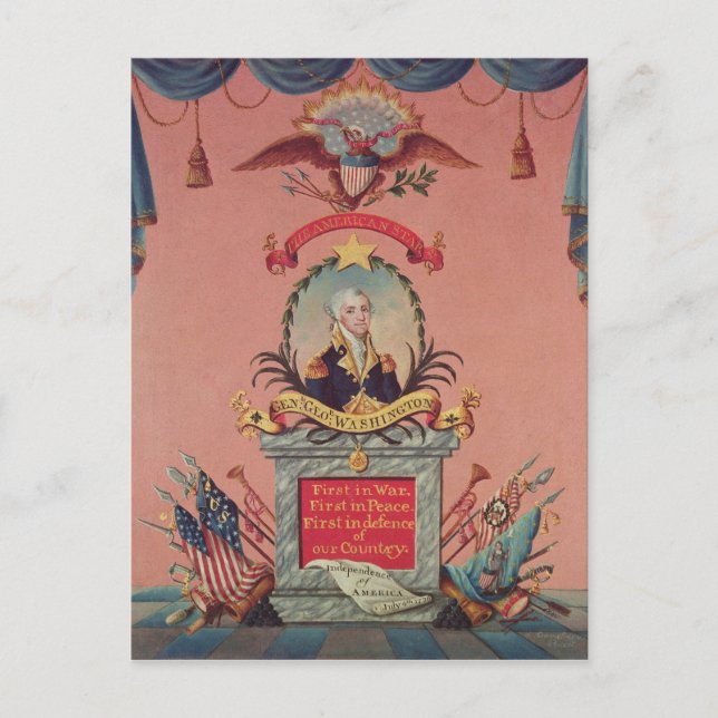 Carte Postale Louange de George Washington (Devant)