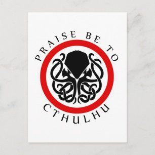 Carte Postale Louange Soit À Cthulhu