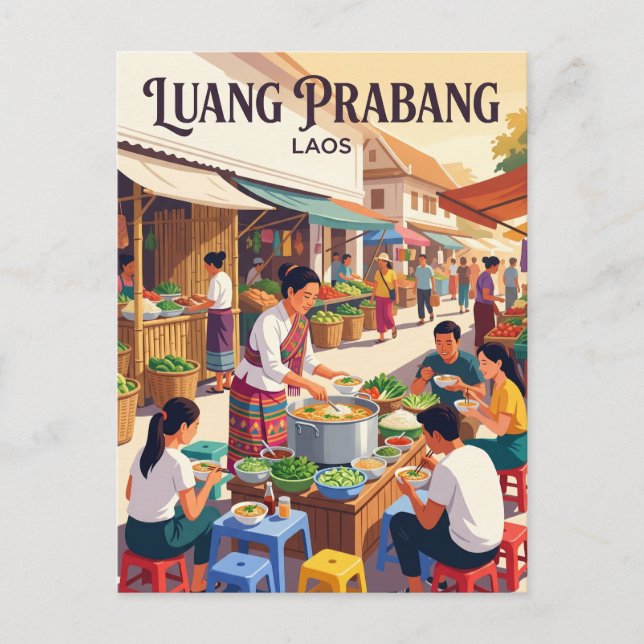 Carte Postale Louangprabang Laos (Devant)