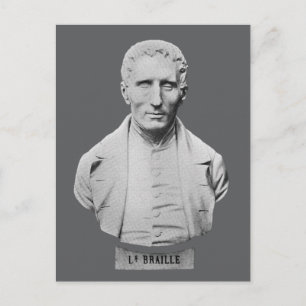 Carte Postale Louis Braille Portrait Bust
