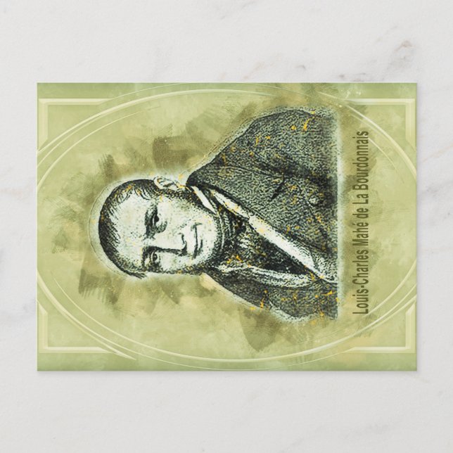 Carte Postale Louis-Charles Mahé de La Bourdonnais (Devant)