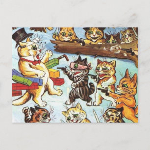Carte Postale Louis Wain - Les brigands Et les brigands de l'emb