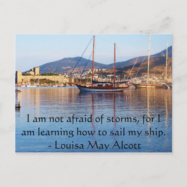 Carte Postale Louisa May Alcott a inspiré QUOTE (Devant)