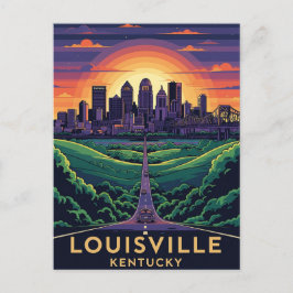 Carte Postale Louiseville Kentucky Travel