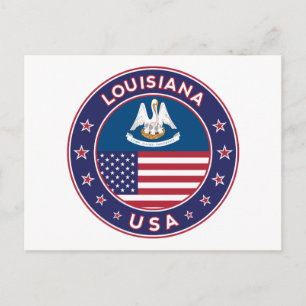 Carte Postale Louisiana, Louisiane, étui, autocollant, sac