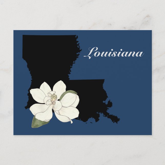 Carte Postale Louisiana Silhouette (Devant)