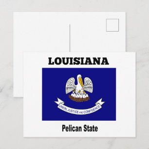 Carte Postale Louisiane, État du Pélican,