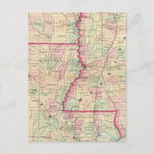 Carte Postale Louisiane, Mississippi