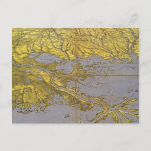 Carte Postale Louisiane, Mississippi et Alabama