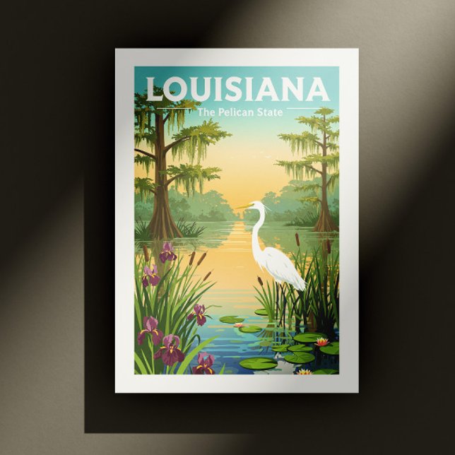 Carte Postale Louisiane vintage (Créateur téléchargé)