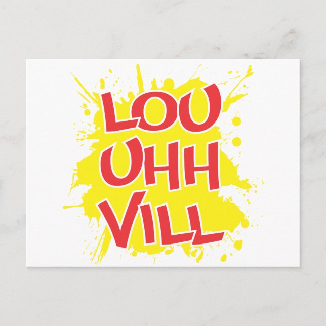 Carte Postale Louisville, Kentucky Lou Euh Ville Louie Ville KY (Devant)