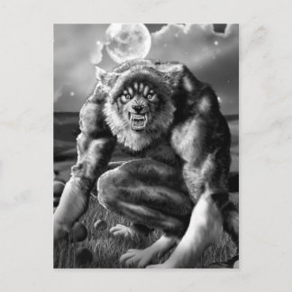 Carte Postale loup-garou
