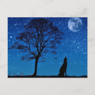 Carte postale Loup Hurleur