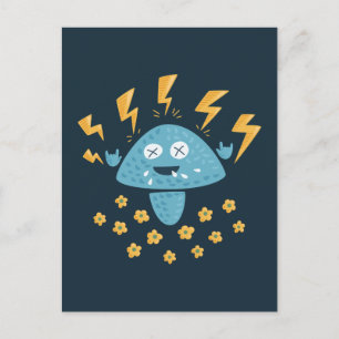 Carte Postale Lourd Metal Music Drôle Cartoon Champhroom