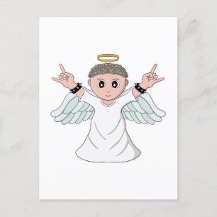 Carte Postale Lourde musique amour ange