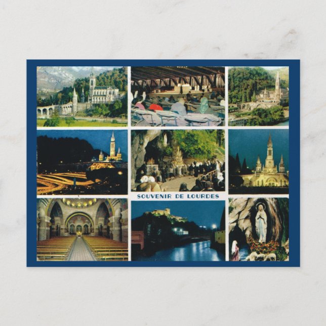 Carte Postale Lourdes, Multiview (Devant)