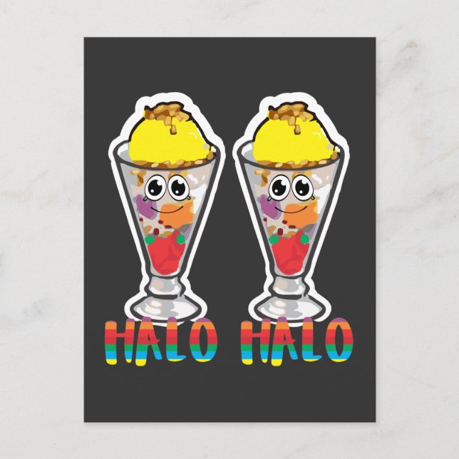 Carte Postale Louveur de la crème glacée Halo-Halo philippine (Devant)