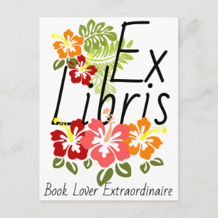 Carte Postale Louveur du livre d'Hibiscus coloré