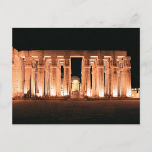 Carte Postale Louxor, Égypte, Salle des colonnes du temple de Lo