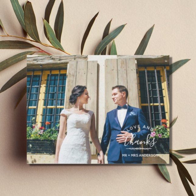 Carte Postale Love and Thanks (Créateur téléchargé)