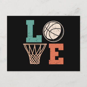 Carte Postale Love Basketball   basketball belle conception