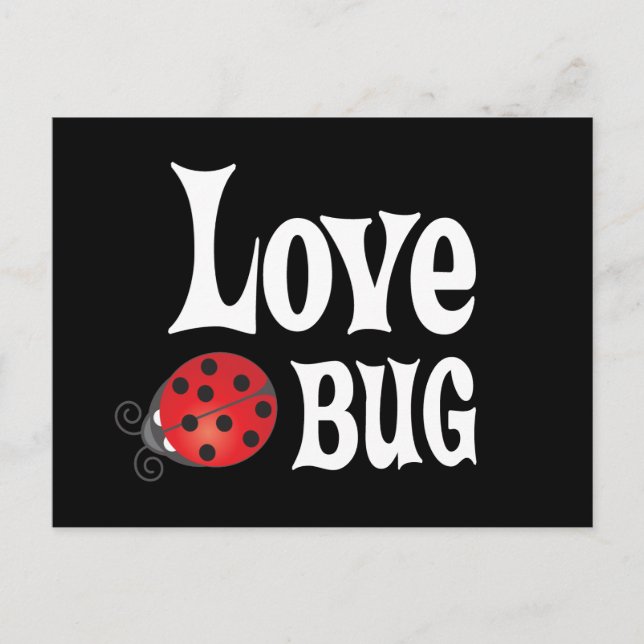 Carte Postale Love Bug - Ladybug (Devant)
