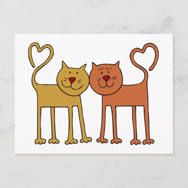 Carte Postale Love Cats (Devant)
