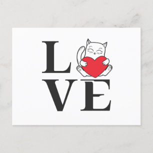 Carte Postale Love Cats