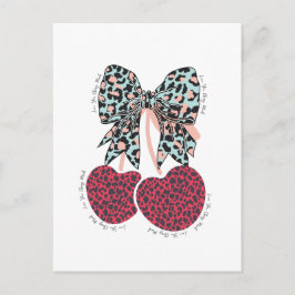 Carte Postale Love cerise beaucoup de fruit drôle