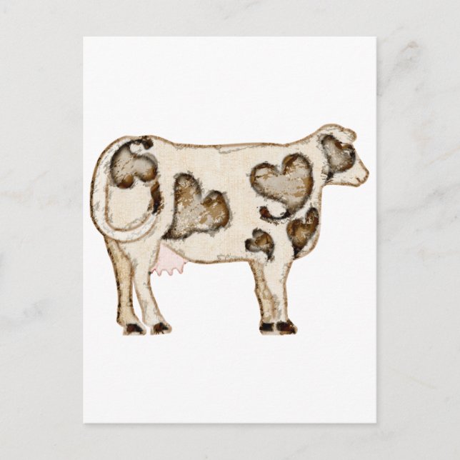 Carte Postale Love Cow (Devant)