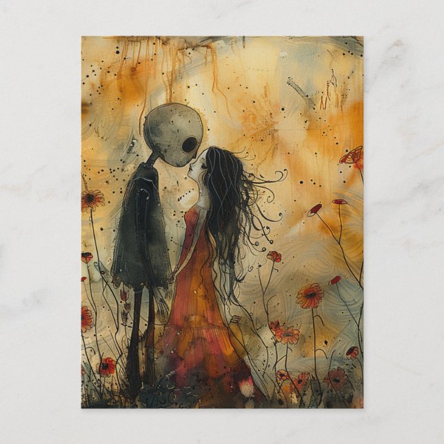 Carte Postale Love Dark Art (Devant)