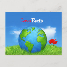 Carte postale Love Earth