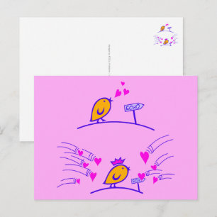 Carte Postale LOVE ECHO - Bande dessinée Tweetlercools 3