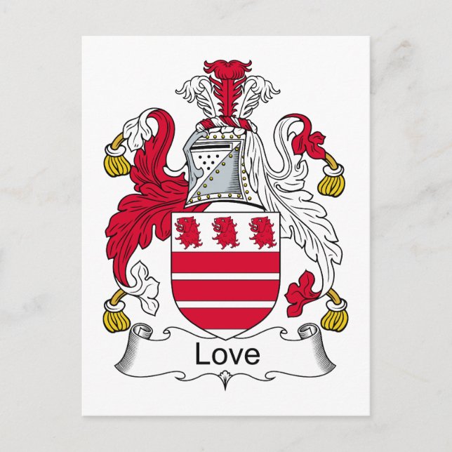 Carte Postale Love Family Crest (Devant)