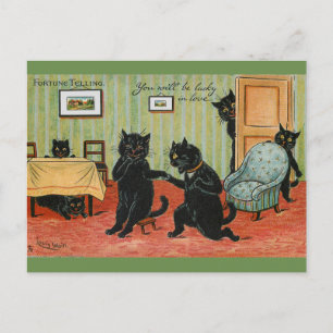 Carte Postale Love Fortune Telling par Louis Wain