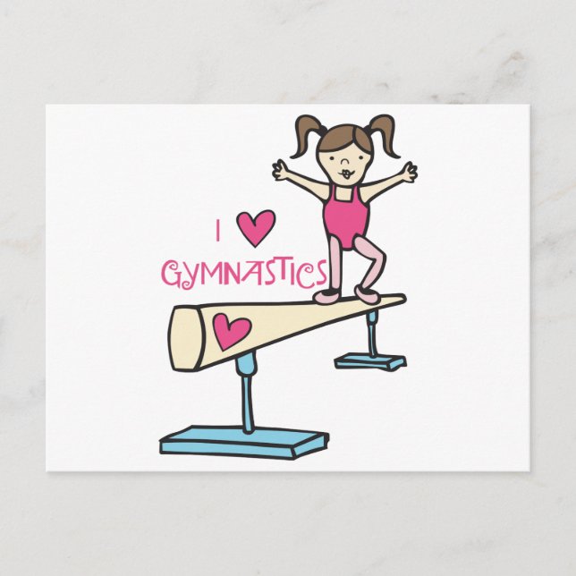 Carte Postale Love Gymnastique (Devant)