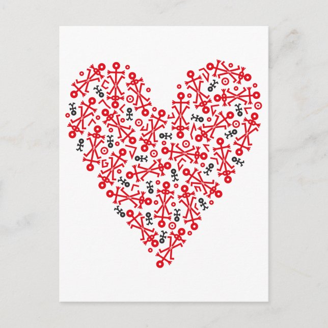 Carte Postale Love Heart Icon 2012 Art (Devant)