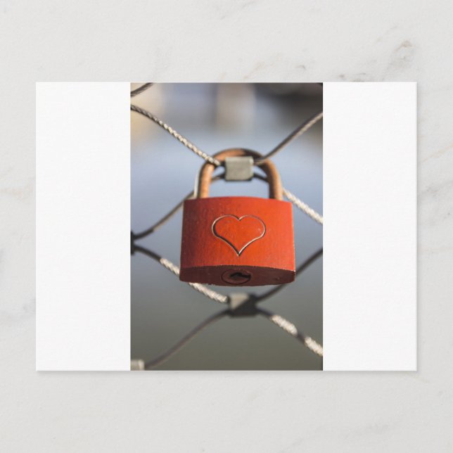 Carte Postale Love Heart Padlock (Devant)