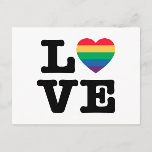 Carte postale Love Heart Pride