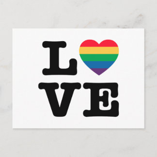 Carte postale Love Heart Pride