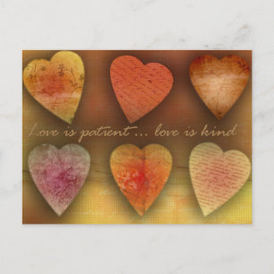 Carte Postale Love is patient; love is enfant