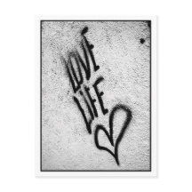 Carte postale Love Life Graffiti
