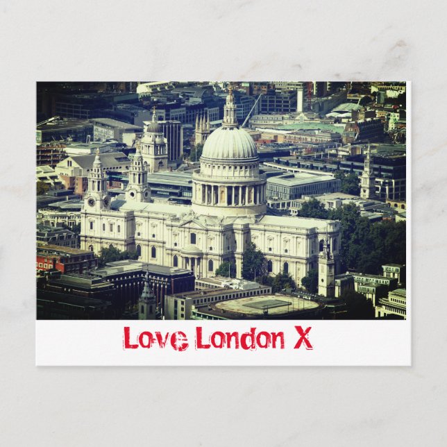 Carte Postale Love London X - Cathédrale St Paul (Devant)