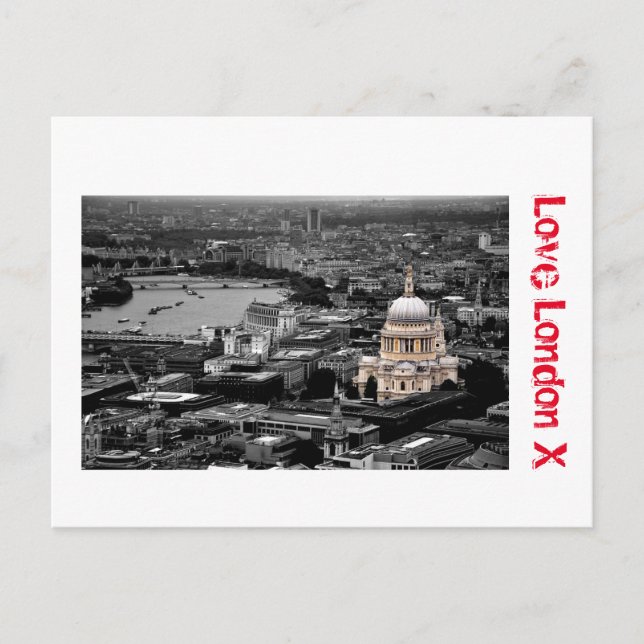 Carte Postale Love London X - Cathédrale St Paul (Devant)