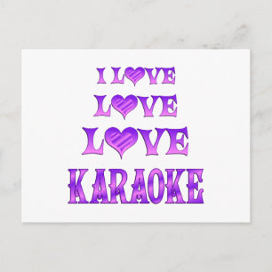Carte Postale Love Love Karaoke